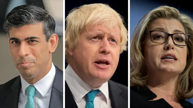 Boris Johnson, Rishi Sunak and Penny Mordaunt are the three frontrunners to succeed Liz Truss
