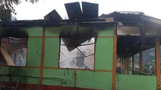 Burned school