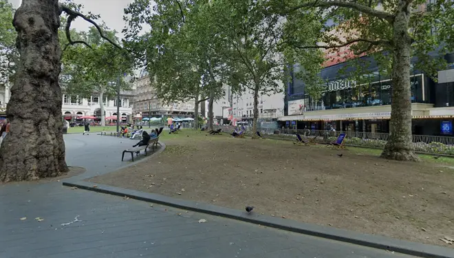 Leicester Square, where the incident took place