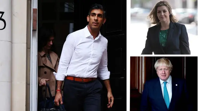 Rishi Sunak, Penny Mordaunt and Boris Johnson are vying once again for No 10