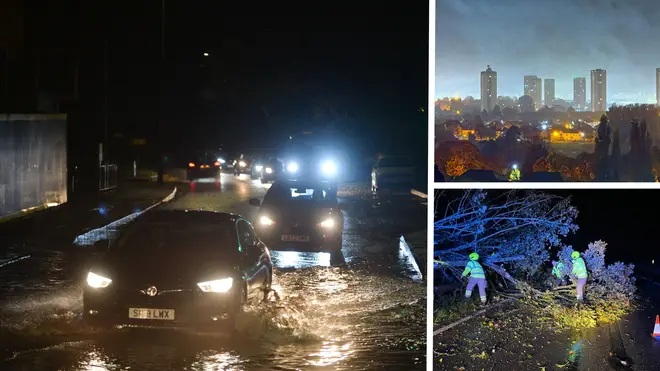 Parts of the UK were hit by flash flooding overnight