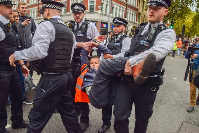 Protesters carried out a month of action across London