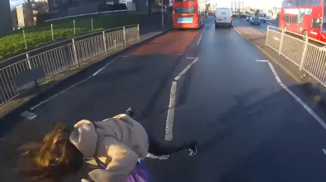 Woman hit by motorbike