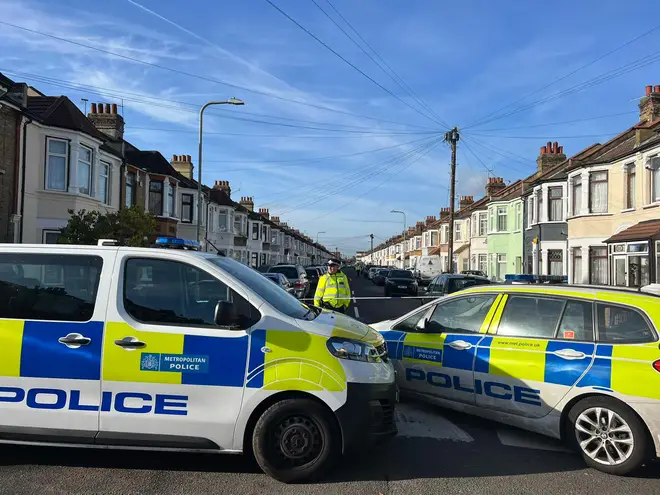 A crime scene is in place in Henley Road