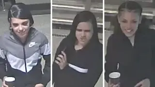 Three girls police want to speak to in connection with the incident