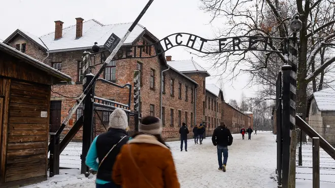 The former Nazi German Auschwitz-Birkenau death camp.