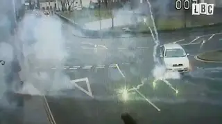 Man sets off fireworks