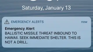 The Hawaii missile alert, which ended up being a false alarm