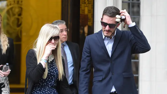 The parents of Charlie Gard, Connie and Chris, are devastated following the ECHR decision Photo: PA