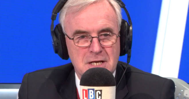 John McDonnell took LBC listeners' calls on Tuesday evening