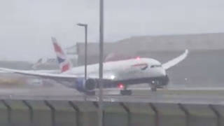 British Airways plan abandons landing due to high winds at Heathrow
