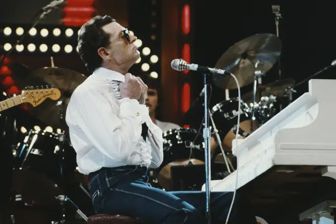 Jerry Lee Lewis performing in 1982