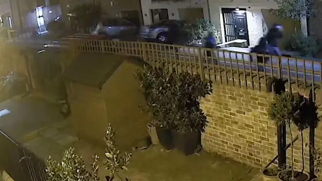 The chilling attack was caught on CCTV