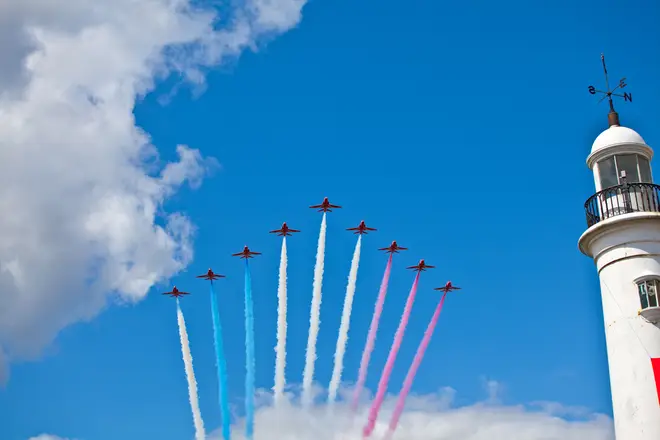 The Red Arrows perform at the 2009 show