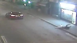 Police released footage of the hit-and-run incident in Derby