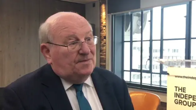 Mike Gapes speaking to LBC after resigning from the Labour Party