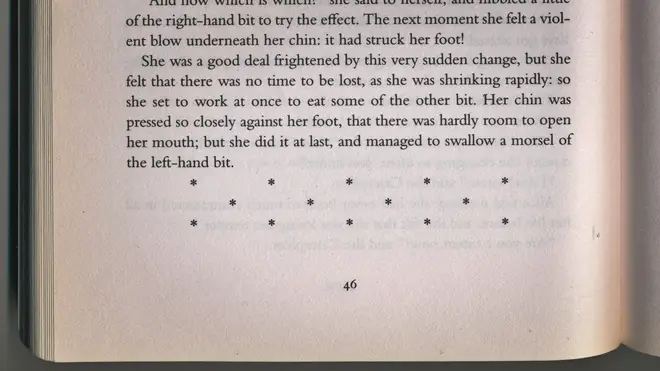 Section break in a book