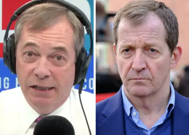 Nigel Farage accused Alastair Campbell of "not telling the truth"