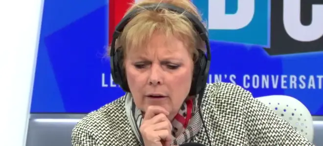 Anna Soubry listening to Neil as he raged