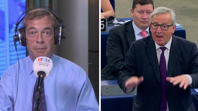 Nigel Farage Jean-Claude Juncker