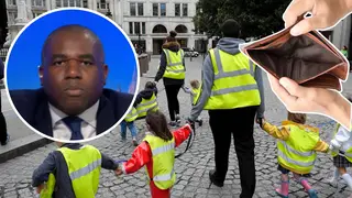 David Lammy has clashed with a caller saying complaining about childcare is 'demeaning'