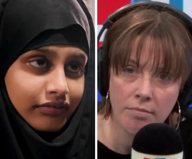 An LBC listener broke down in tears as she defended Shamima Begum