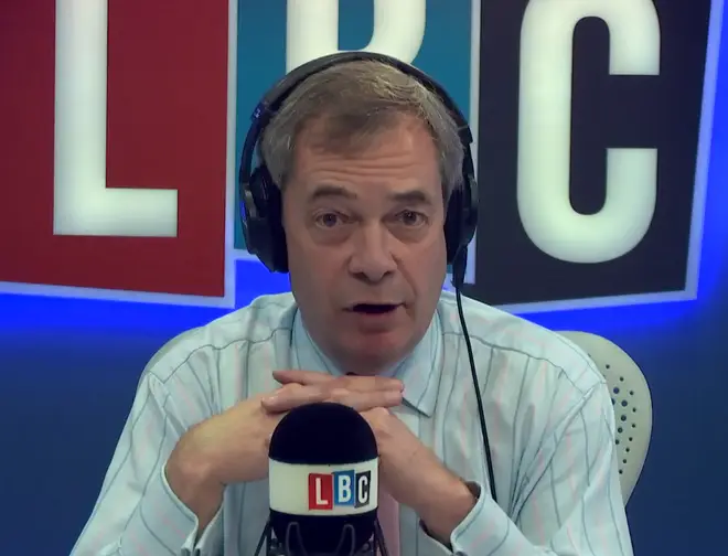 Nigel Farage live Monday - Thursday from 7pm on LBC