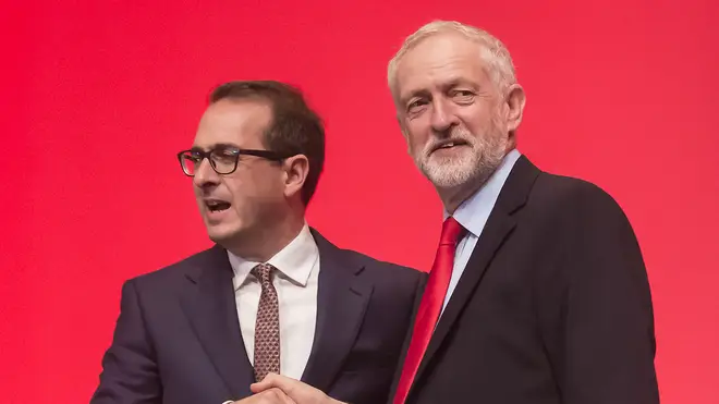 Owen Smith with Labour leader Jeremy Corbyn