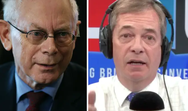 Herman Van Rompuy came under attack from Nigel Farage