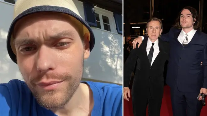 Cormac Roth (L) who has died after a battle with cancer. Pictured right with his father at the Cannes film festival last year