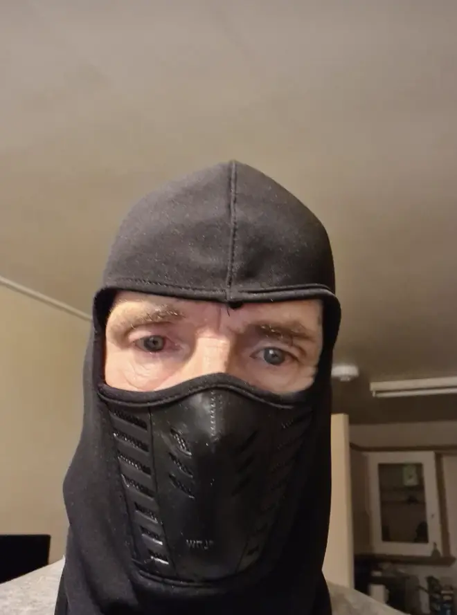 Leak wore a balaclava-style mask in one photo
