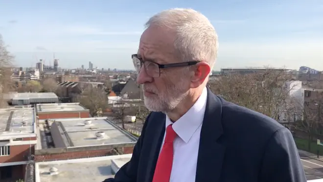 Jeremy Corbyn spoke to LBC about a no-deal Brexit on Friday