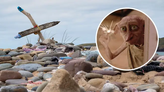 Dobby's death was filmed at a beach in Pembrokshire