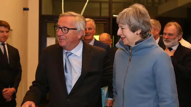 The Prime Minister traveled to Brussels on Monday afternoon to meet Jean-Claude Juncker