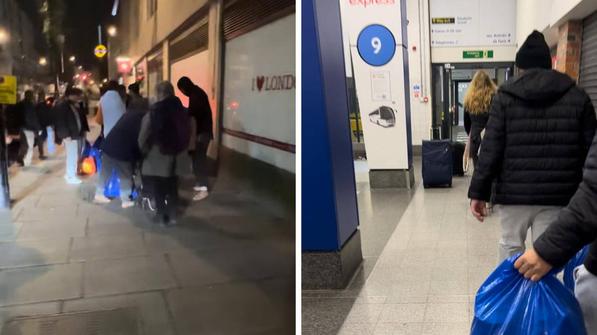 Cold, hungry migrants stranded in London after ‘error’ – with one teenager left to sleep…