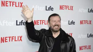 Ricky Gervais at the premiere of After Life