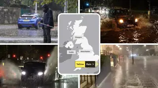 Heavy rain sparked chaos on the roads this morning in and around London