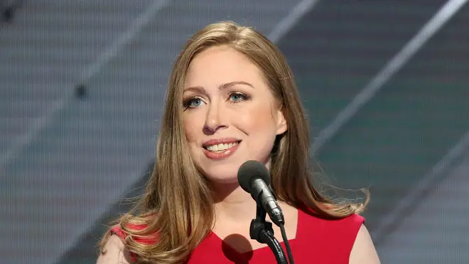 Chelsea Clinton speaking at the Democratic National Convention in 2016