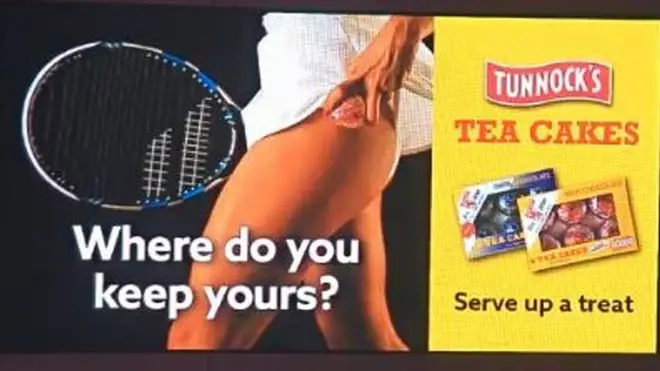 The offending Tunnocks Tea Cakes advert