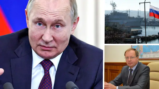 Russia claims Britain was involved in an attack on its warships