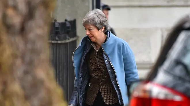Theresa May Arrives At Downing Street