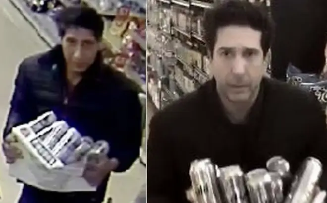 Abdulah Husseini (left) was parodied by David Schwimmer on Twitter