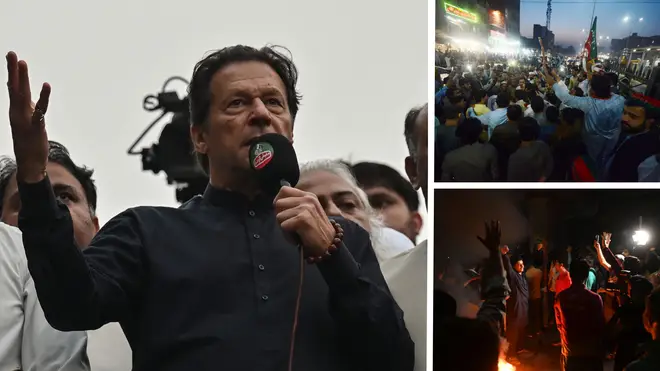 Imran Khan was shot on Thursday, prompting protests across the country