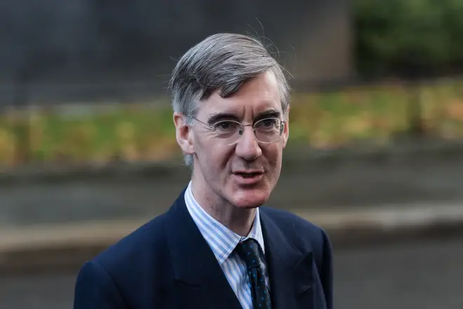 Jacob Rees-Mogg leaving Downing Street last week