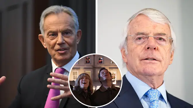 Tony Blair and John Major