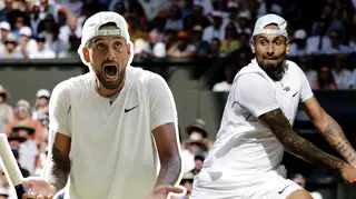 The spectator accused by Nick Kyrgios of having "about 700 drinks" during this year's Wimbledon final has resolved a legal case with the Australian.
