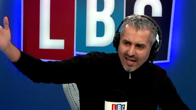 Maajid Nawaz in the LBC studio