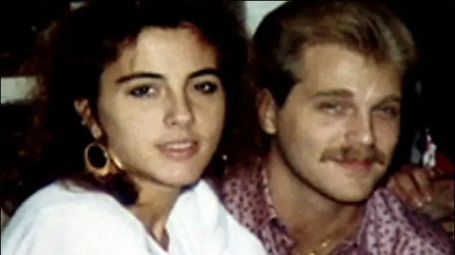 Terri Schiavo with her husband before the heart attack which left her in so-called "vegetative state". Her brother joined Ian in the studio. Photo: CNN