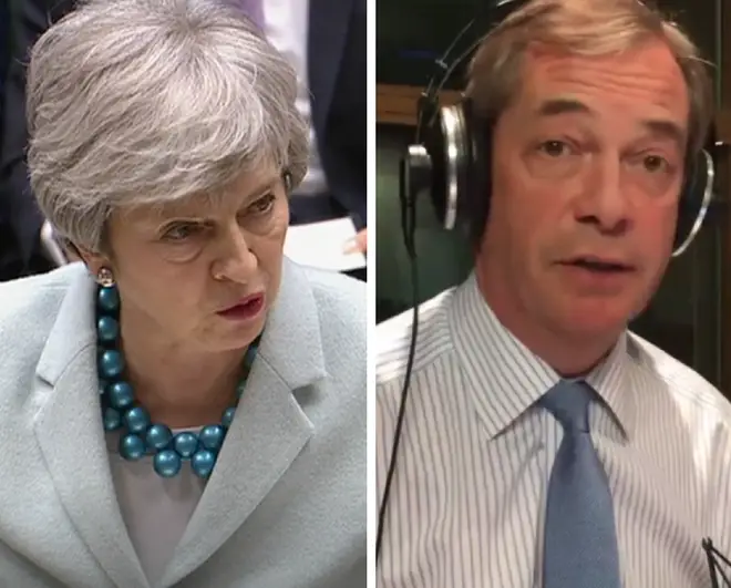 Nigel Farage said a delay to Brexit is better than Theresa May's deal