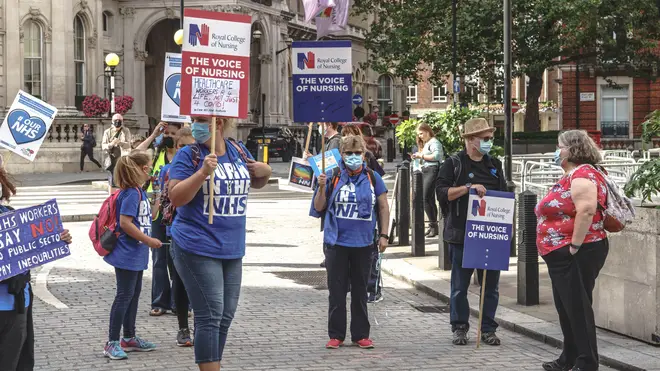 The RCN is demanding nurses receive a pay rise of 5 per cent above inflation